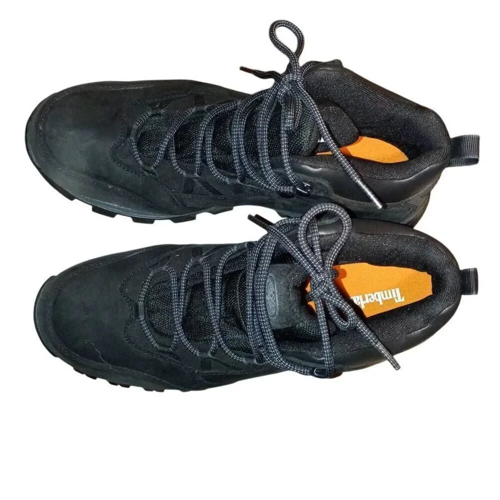 Timberland Men's Mt. Major 2 Mid Waterproof Hiking Boots size 10 Black